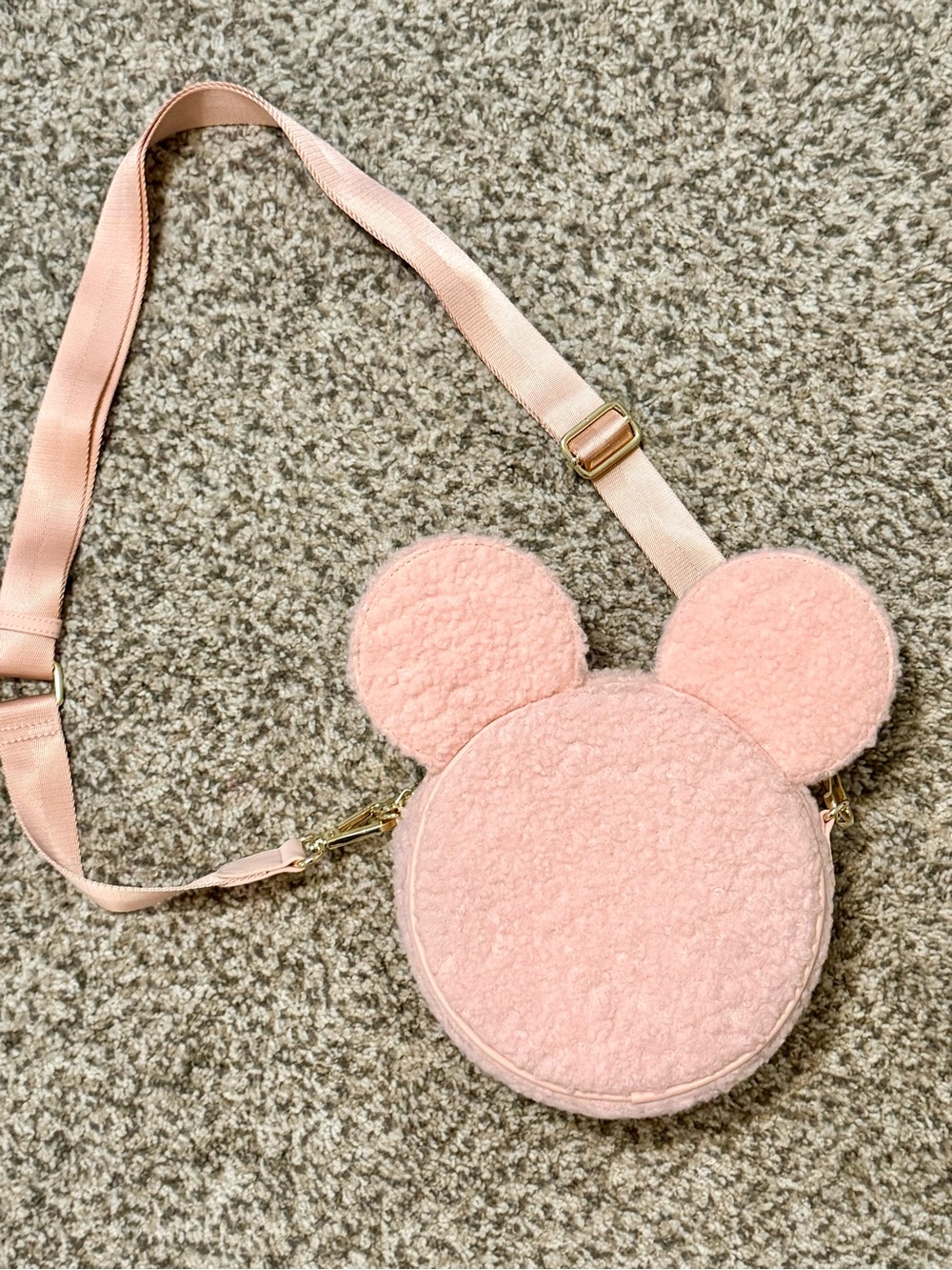 Disney Pink Teddy Bear Mickey Mouse Stoney Clover Crossbody
